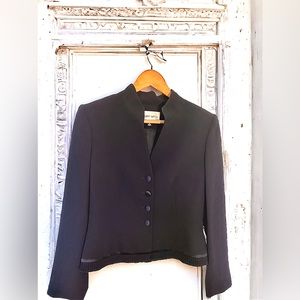 Albert Nipon Jacket Black Career Business Special Occasion Women 6